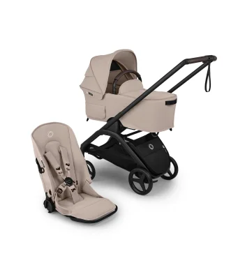 Bugaboo Dragonfly Plus Seat Complete Pushchair - Black/Desert Taupe