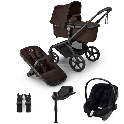 Bugaboo Fox 5 Renew + Cybex Aton B2 Travel System- Cocoa Brown