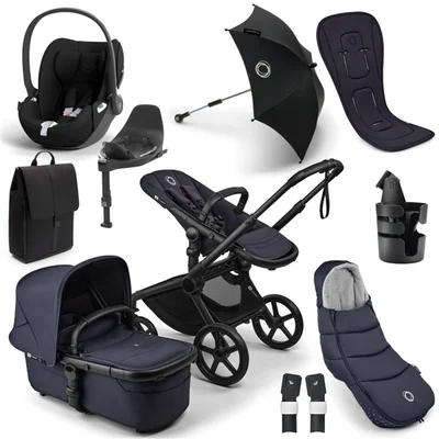Bugaboo Fox 5 Renew, Cybex Cloud T + Accessories- Deep Indigo