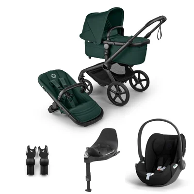 Bugaboo Fox 5 Renew + Cybex Cloud T Travel System- Forest Green