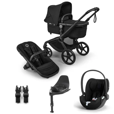Bugaboo Fox 5 Renew + Cybex Cloud T Travel System- Heritage Black - Heritage Black