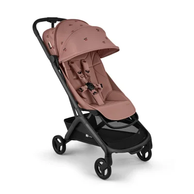 Bugaboo x Konges Sløjd Butterfly 2 Complete Compact Stroller - Dusty Pink | Natural Baby Shower - Dusty Pink / Without Bumper Bar