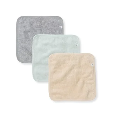 Burt's Bees Baby 3 Pack Infant Washcloths, 100% Organic Cotton, Soft & Super Absorbent, Woven Terry Cloth
