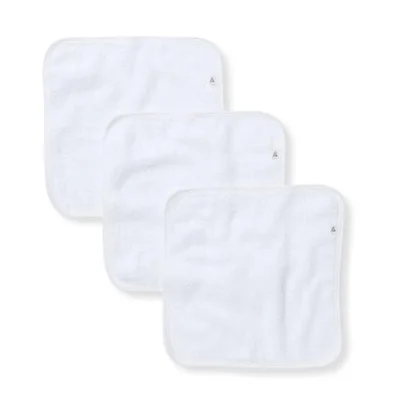 Burt's Bees Baby 3 Pack Infant Washcloths, 100% Organic Cotton, Soft & Super Absorbent, Woven Terry Cloth