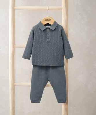 Cable Knit Top & Trousers Set (2 Pieces) - 0-3 Months