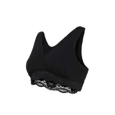Carriwell Crossover Sleeping + Nursing Bra - Black