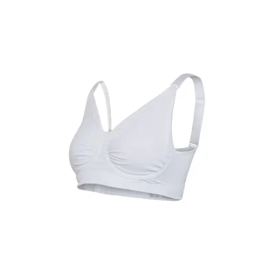 Carriwell Maternity & Nursing Bra with Padded Carri-Gel Support - White (Size - LARGE)