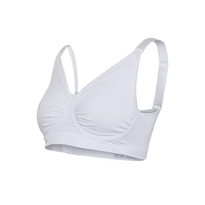 Carriwell Maternity + Nursing Bra with Carri-Gel Support - White