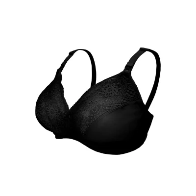 Carriwell Soft As Silk Nursing Bra - Black