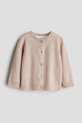 Cashmere-knit cardigan