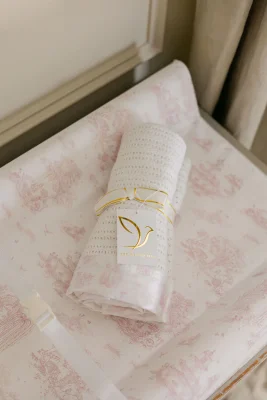 Cellular Blanket - Pram - Spring Toile Pink - Default