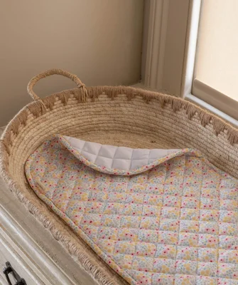 Changing Basket Cotton Liner - Wildflower Garden - Default