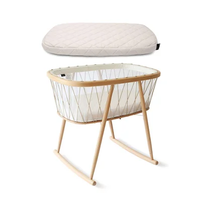 Charlie Crane KUMI Crib + Coco Mattress - Natural