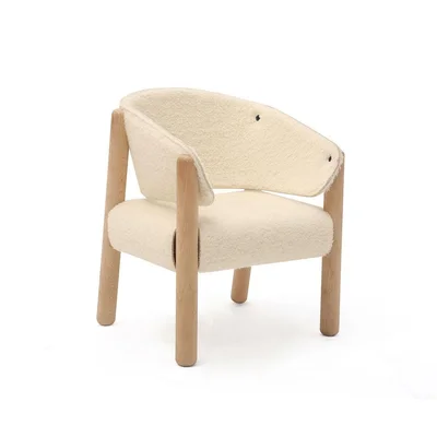 Charlie Crane SABA Chair - Fur - Natural