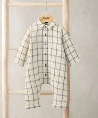 Check Romper - Newborn
