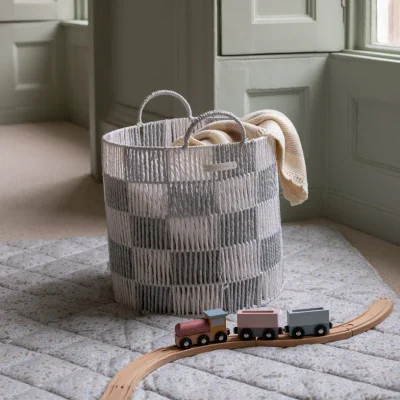 Checkerboard Storage Basket Large