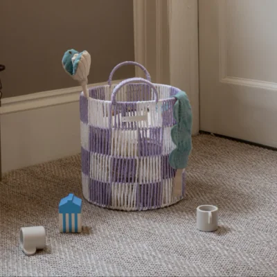 Checkerboard Storage Basket Medium
