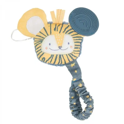 Cheeky Chompers Bertie the Lion Handychew - Blue, Yellow