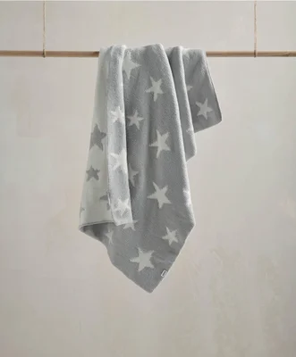 Chenille Blanket - Mustard Moon/Star