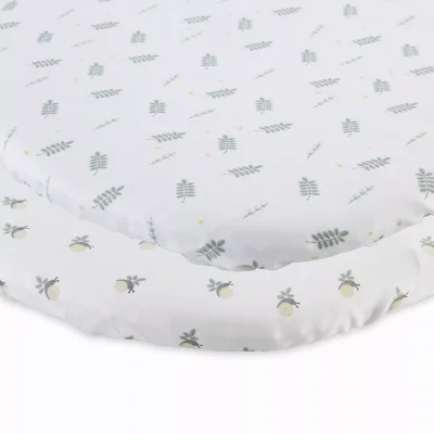 Chicco Baby Hug Crib Bamboo Sheets (Pack of Two) - None