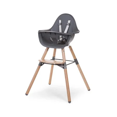 Childhome Evolu 2 Highchair-Natural/Anthracite - Default