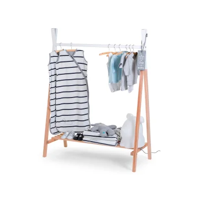 Childhome Tipi Open Clothes Stand – Natural/White - Default