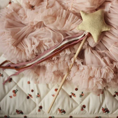 Children's Gold Knitted Sparkle Star Wand