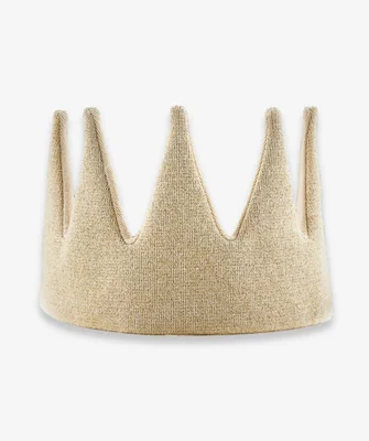 Children's Gold Sparkle Knitted Crown