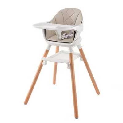 Clair De Lune 6in1 Highchair- Beige - Beige & Natural