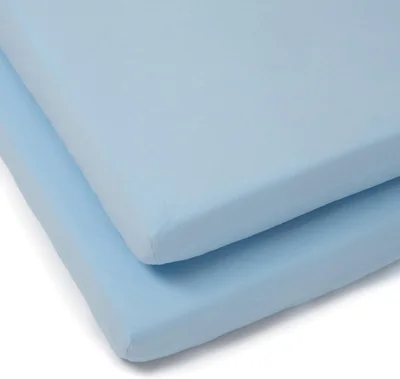 Clair De Lune Pack of 2 Fitted Cotton Cot Sheets-Grey