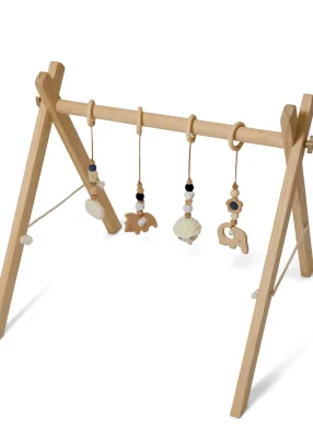 Clair de Lune Natural Wooden Play Gym
