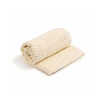 Clair De Lune Organic Cotton Cellular Blanket