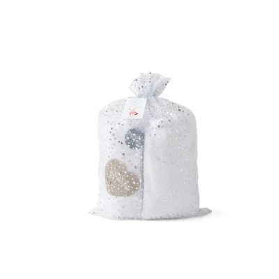 Clair De Lune Stars & Stripes Gift Bag-Grey