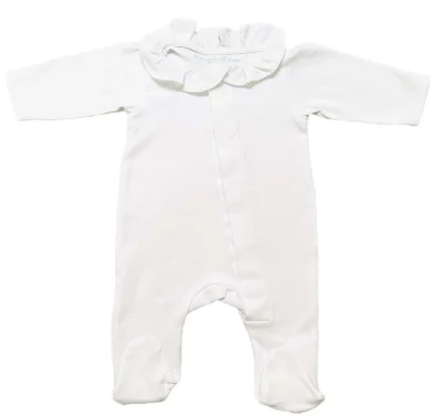 Classic Every Day White Ruffle Onesie
