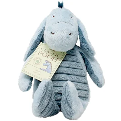 Classic Winnie the Pooh & Friends - Eeyore - Cuddly Donkey - Great as Gift for Newborn Baby, Children and Toddlers - Soft Toy by Rainbow Designs - Brown / Medium