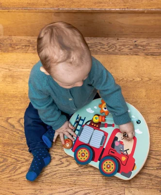 Classic World Fire Engine Busy Board Toy