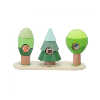 Classic World Little Forest Stacking Rings - Green