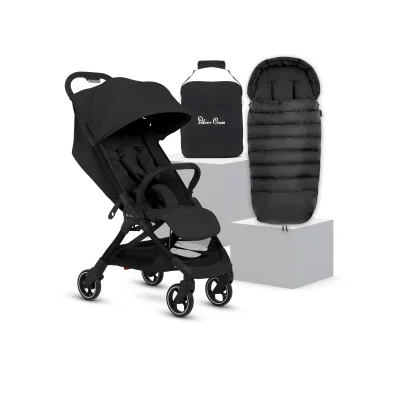 Clic 2 Space Stroller & Footmuff Bundle (4 Piece) - footmuff