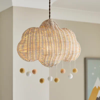 Cloud Rattan Easy Fit Pendant Shade - Natural