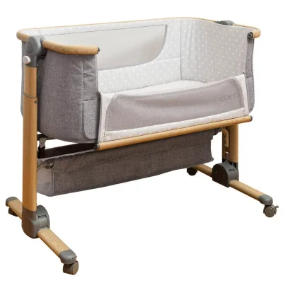 Cocoon Snuggle Time Sleeper Bedside Crib - Grey