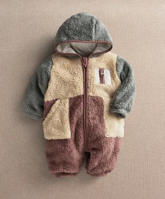 Colour Block Pramsuit - 12-18 Months