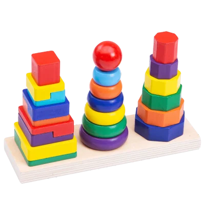 Colour Stacker - Wooden Stacking Toy