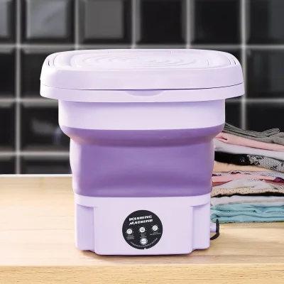 Compact Portable Washing Machine with Spin-Dry Basket, 9L Capacity