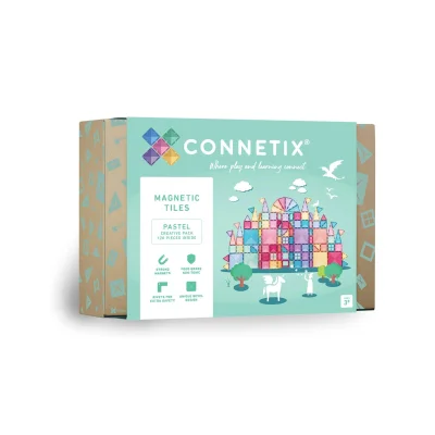 Connetix Magnetic Tiles 120 Piece Pastel Creative Pack