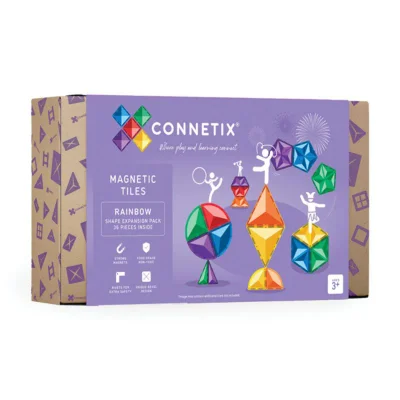 Connetix Magnetic Tiles 36 Piece Rainbow Shape Expansion Pack - Default