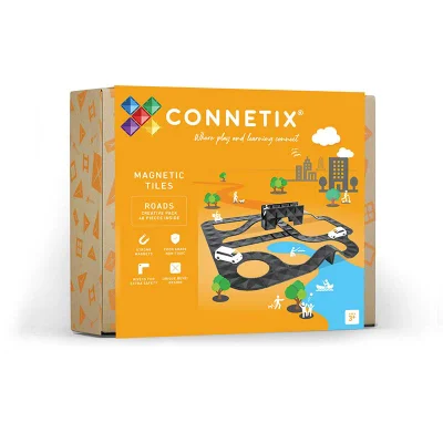 Connetix Magnetic Tiles 48 Piece Roads Creative Pack - Default
