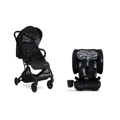 Cosatto Travel Lite Yo! Stroller + On The Go Car Seat Bundle- Silhouette