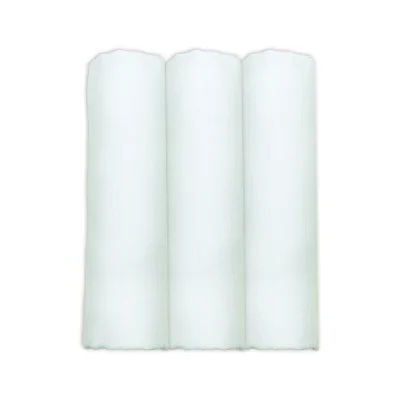 Cotton Muslins - White (3, 6 or 12 pack) - 3 / White