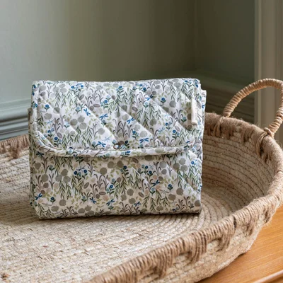 Cotton Travel Baby Changing Mat - Riverbank