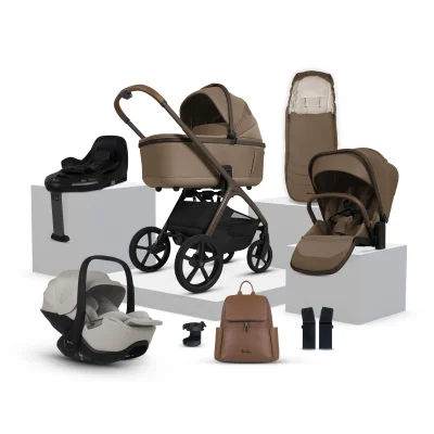 Cove Maple Travel System Ultimate 360 Infant Carrier Bundle (10 piece)